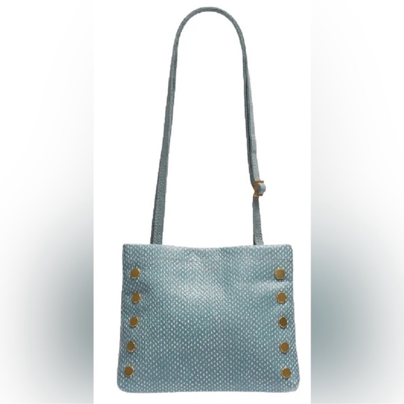 NWT Hammitt Duke Triple Compartment Crossbody Bag, Bay Blue Snake Leather - Picture 2 of 16